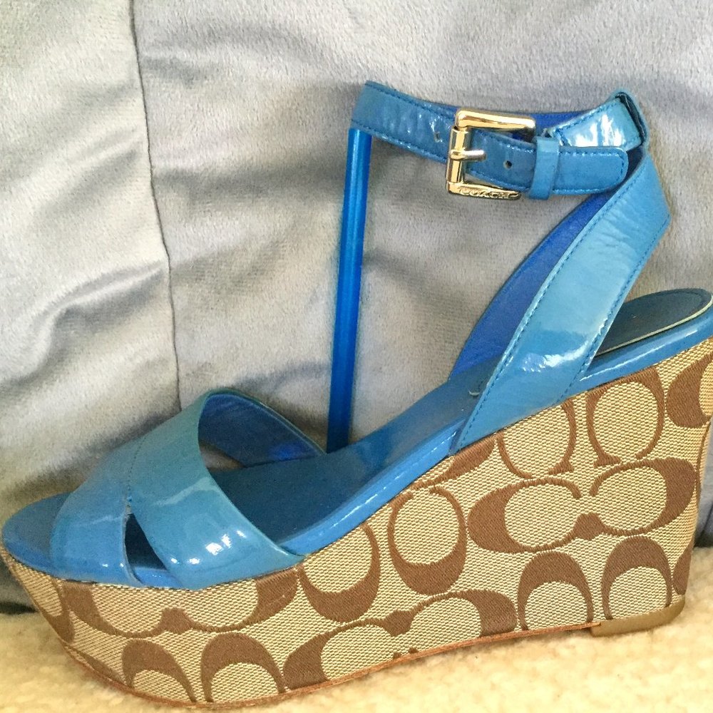 COACH PLATFORM SANDALS - Picture 1 of 8